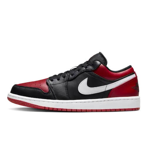 AIR JORDAN 1 LOW ALTERNATE BRED TOE AREA 02