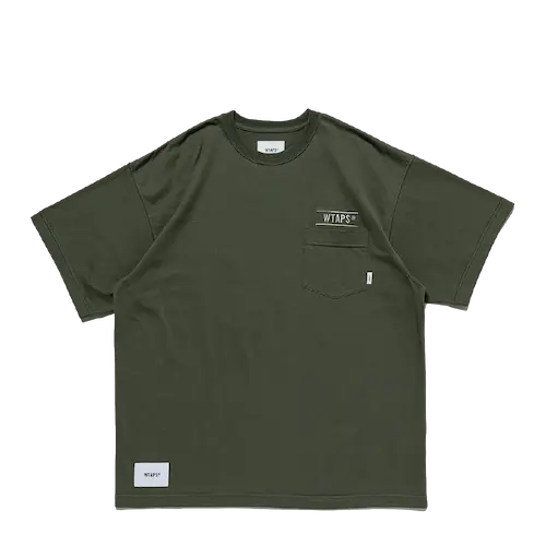 WTAPS SAC 02 SS COTTON CREVASSE TEE ARMYGREEN | AREA 02