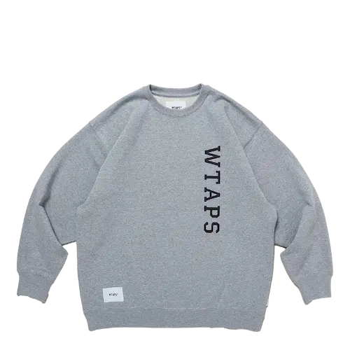 WTAPS DESIGN 01 SWEATER COTTON COLLEGE GREY | AREA 02