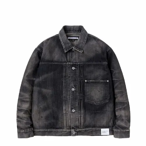 NEIGHBORHOOD 23AW SAVAGE DENIM TYPE-1 JACKET BLACK | AREA 02