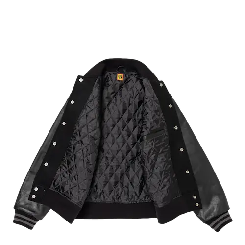 HUMAN MADE KAWS VARSITY JACKET #2 BLACK | AREA 02