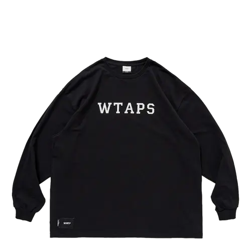 WTAPS COLLEGE LS COTTON BLACK | AREA 02