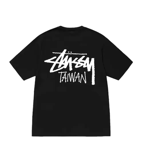 STUSSY STOCK TAIWAN TEE BLACK | AREA 02 — Asia's Premier