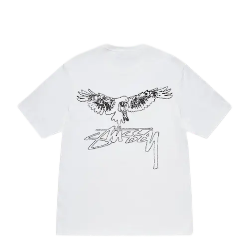 ★送料・関税込★STUSSY★WINGSPAN TEE★FOG★ ☆韓国の人気☆【Stussy】☆WINGSPAN HOODIE☆ASH HEATHER