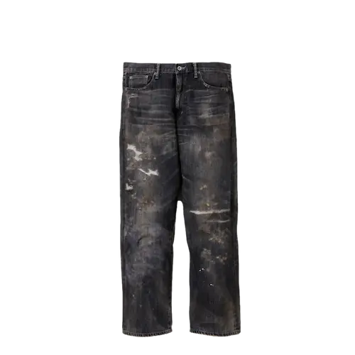 NEIGHBORHOOD 24SS SAVAGE DENIM DP BASIC PANTS BLACK | AREA 02