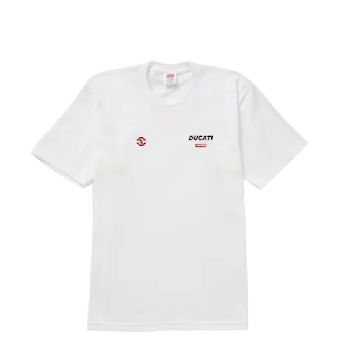 SUPREME DUCATI LOGO TEE WHITE | AREA 02 — Asia's Premier Exchange