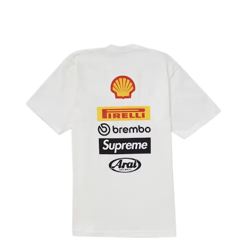 SUPREME DUCATI LOGO TEE WHITE | AREA 02 
