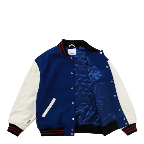 SUPREME WAVE VARSITY JACKET BLUE | AREA 02 — Asia's Premier