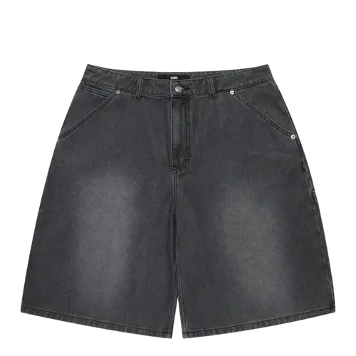 LMC BRUSH WASHED DENIM CARPENTER SHORTS BLACK | AREA 02