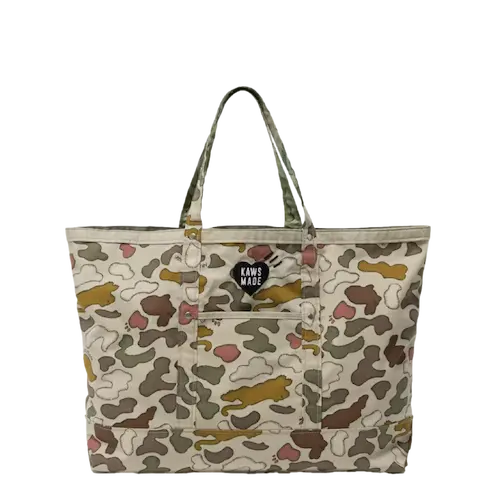 HUMAN MADE KAWS MADE CAMO TOTE BAG BROWN | AREA 02 — Asia's