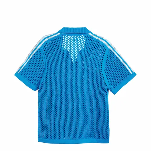 ADIDAS CLOT EDISON CHEN CROCHET POLO SHIRT BLUE | AREA 02 — Asia's