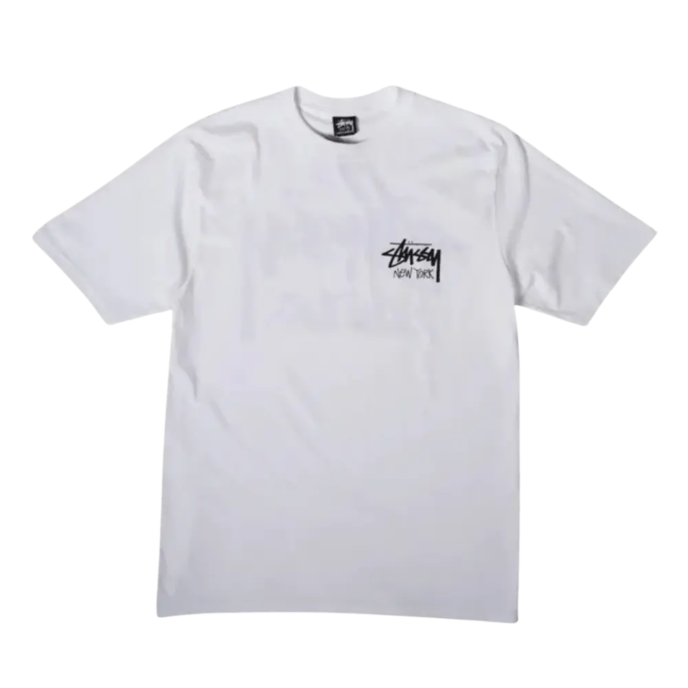 STUSSY STOCK NEW YORK TEE WHITE | AREA 02 — Asia's Premier
