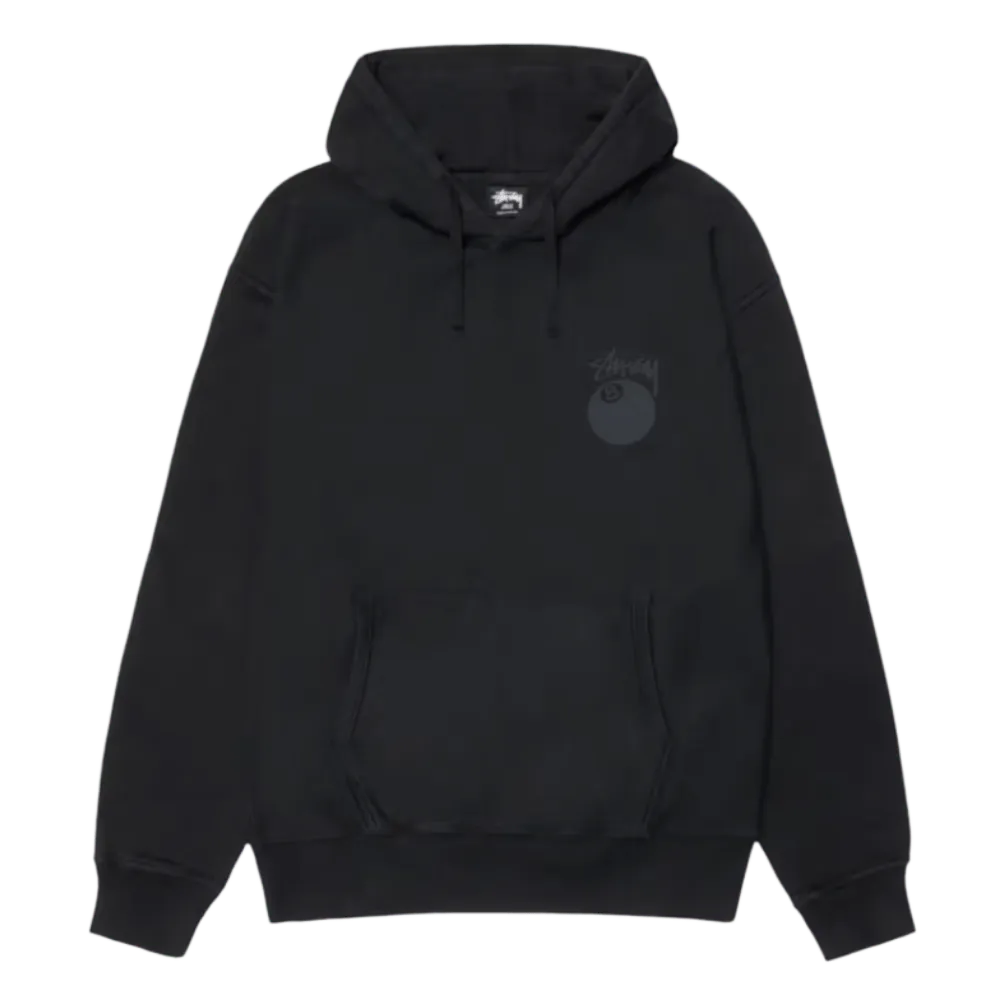くろ　Stussy 8 Ball Pigment Dyed Hoodie Stussy 8 Ball Pigment Dyed Hoodie Black
