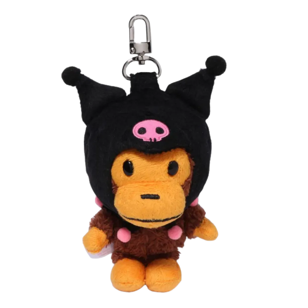 BAPE X KUROMI PLUSH DOLL KEYCHAIN | AREA 02 — Asia's Premier