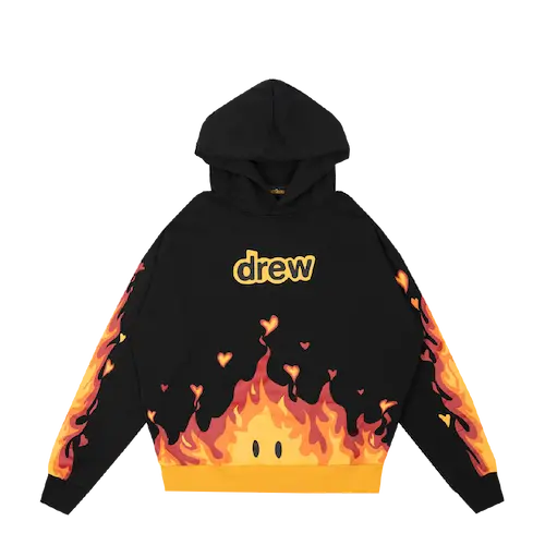DREW HOUSE FIRE HOODIE BLACK | AREA 02 — Asia's Premier Exchange