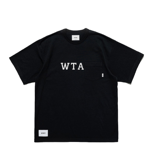 WTAPS DESIGN 01 CTPL. COLLEGE SS TEE BLACK | AREA 02