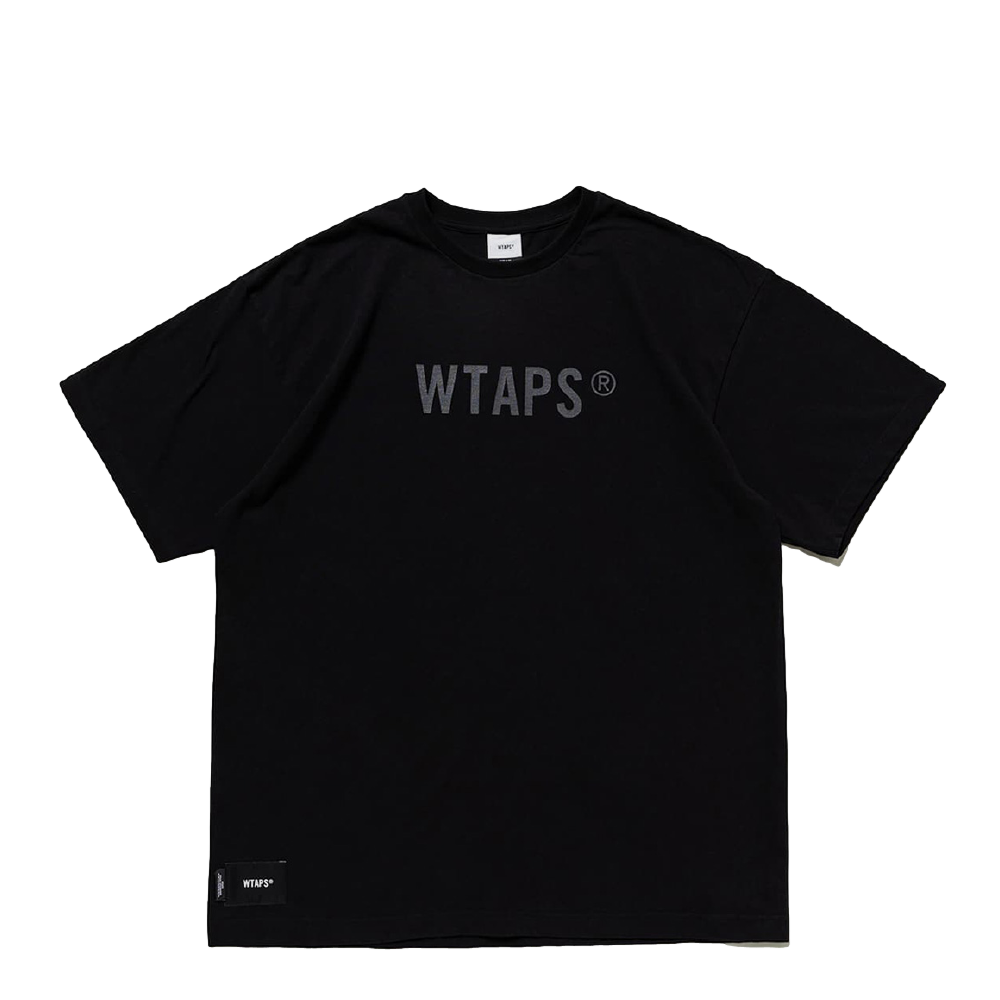 WTAPS SIGN SS COTTON TEE BLACK | AREA 02