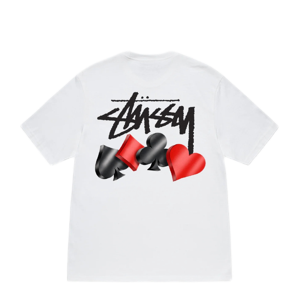 STUSSY SUITS TEE WHITE | AREA 02