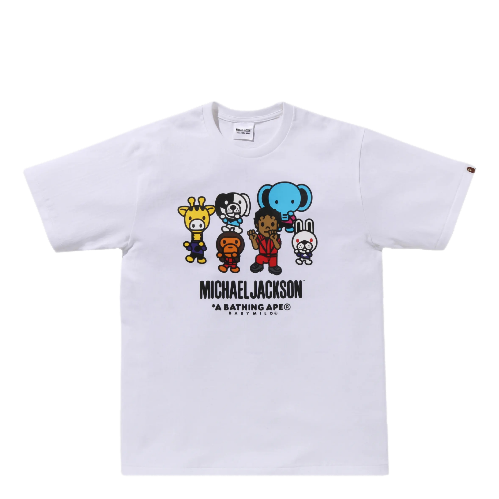 BAPE X MICHAEL JACKSON BABY MILO TEE WHITE | AREA 02