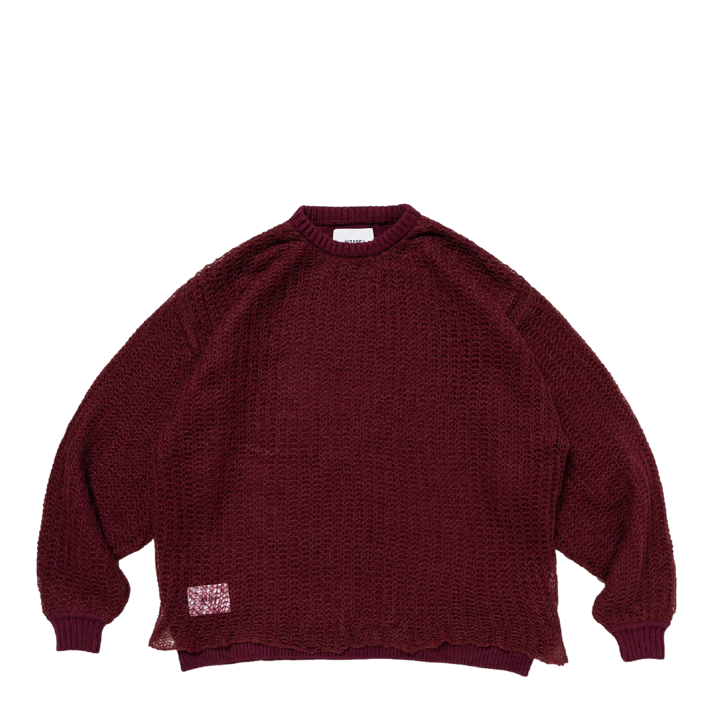 WTAPS OBSVR SWEATER ACRYLIC X3.0 BURGUNDY | AREA 02