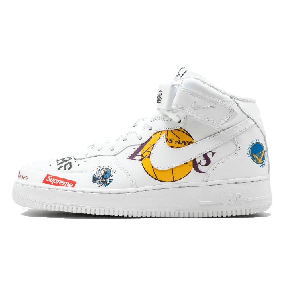 AIR FORCE 1 MID SUPREME NBA WHITE | AREA 02