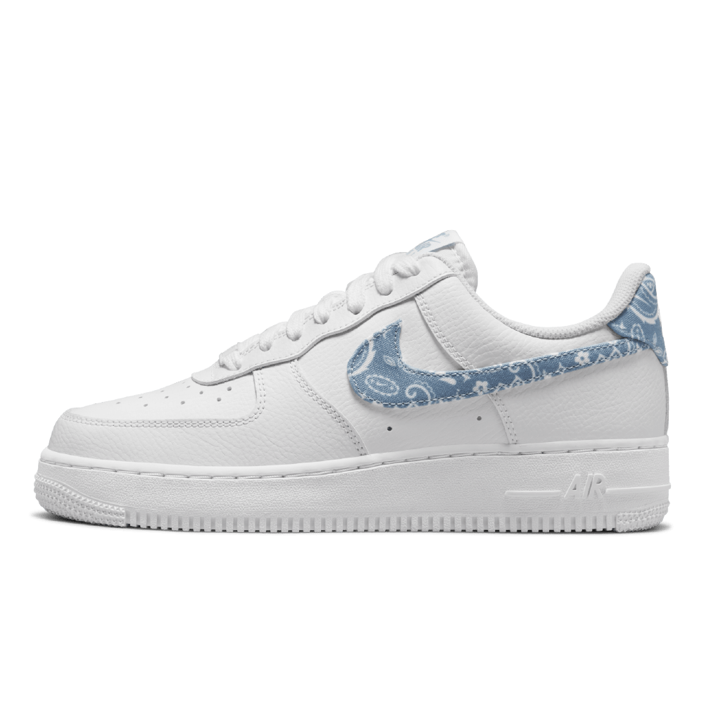 WMNS AIR FORCE 1 LOW ESSENTIAL WHITE WORN BLUE PAISLEY | AREA 02