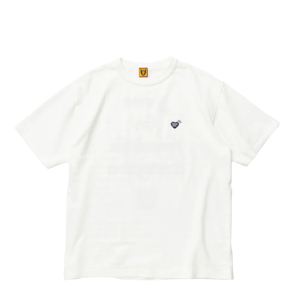 HUMAN MADE HEART BADGE TEE WHITE | AREA 02