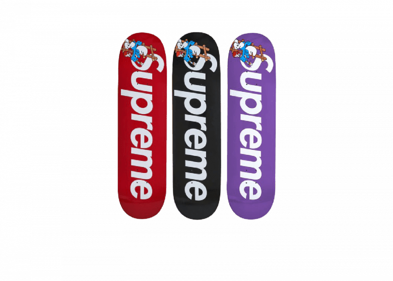 SMURFS SKATEBOARD RED PURPLE BLACK SET | AREA 02