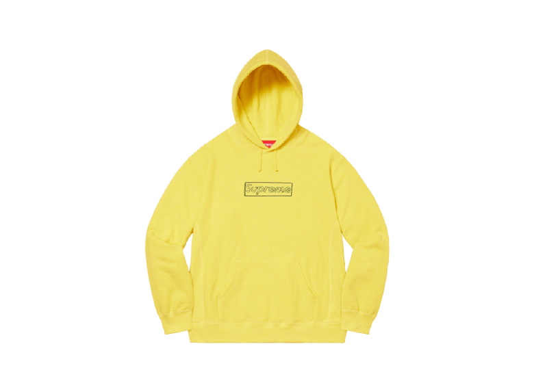 KAWS CHALK LOGO HOODIE LIGHT LEMON | AREA 02