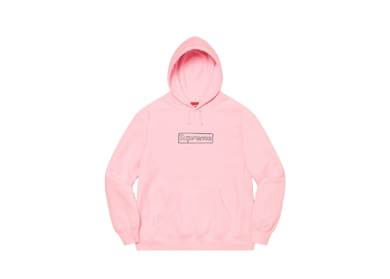 KAWS CHALK LOGO HOODIE LIGHT PINK | AREA 02