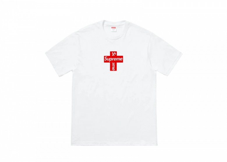 CROSS BOX LOGO TEE WHITE | AREA 02