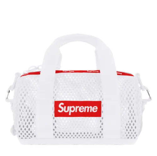 SUPREME MESH MINI DUFFLE BAG WHITE | AREA 02 — Asia's