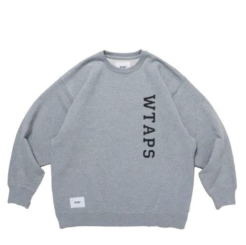 WTAPS DESIGN 01 SWEATER COTTON COLLEGE GREY | AREA 02 — 亞洲