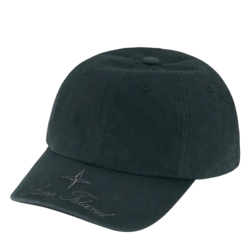 SUPREME STONE ISLAND DENIM 6-PANEL BLACK | AREA 02 SUPREME STONE ISLAND DENIM 6-PANEL BLACK | AREA 02