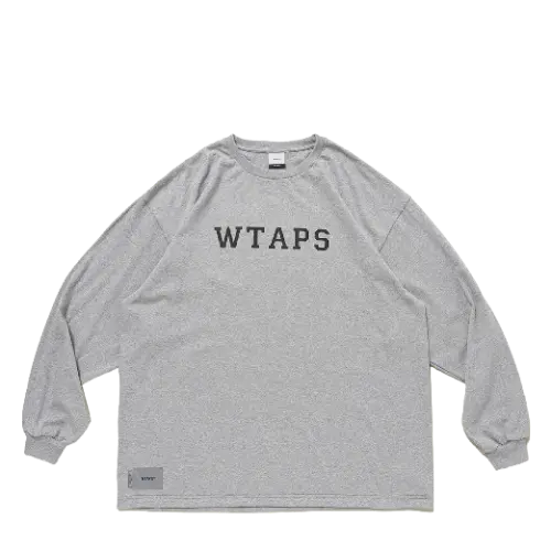 WTAPS COLLEGE LS COTTON GREY | AREA 02