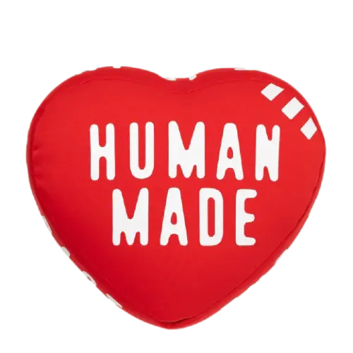 HUMAN MADE HEART BEADS CUSHION RED | AREA 02