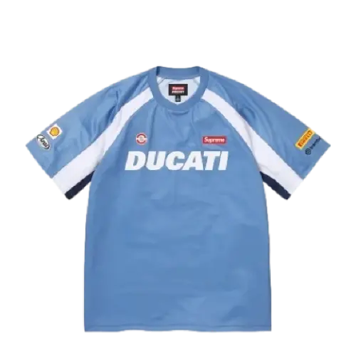 SUPREME DUCATI SOCCER JERSEY BLUE | AREA 02 — Asia's Premier