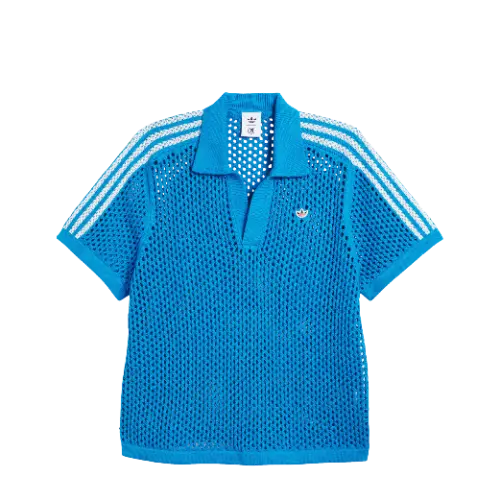 アディダス×CLOT Crochet Polo M Bright Blue adidas CLOT CROCHET POLO BRBLUE （アディダス クロット