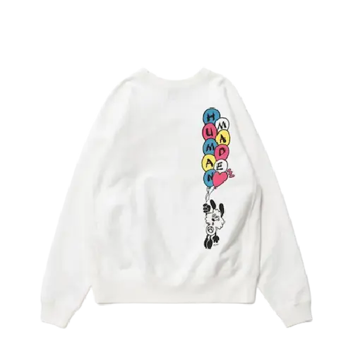 HUMAN MADE VERDY VICK CREWNECK SWEATSHIRT WHITE | AREA 02