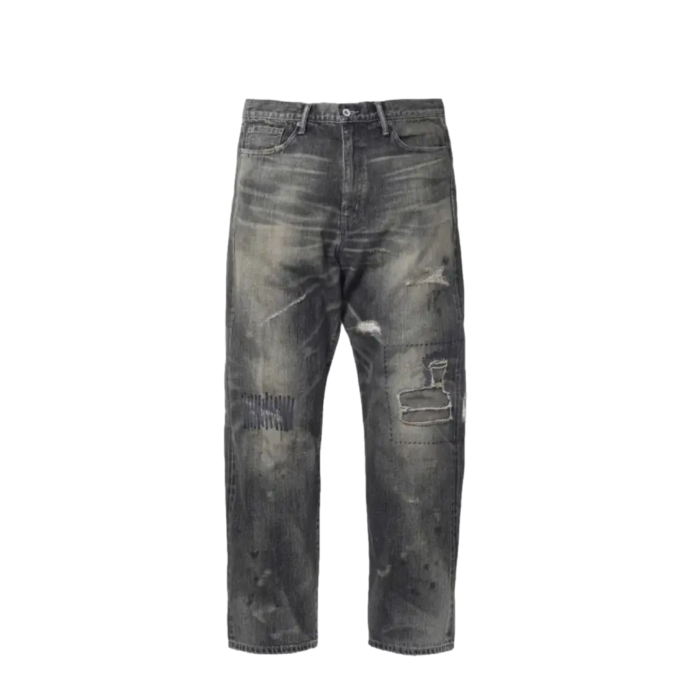 NEIGHBORHOOD SAVAGE DENIM DP BASIC PANTS-BLACK | AREA 02 — 亞洲