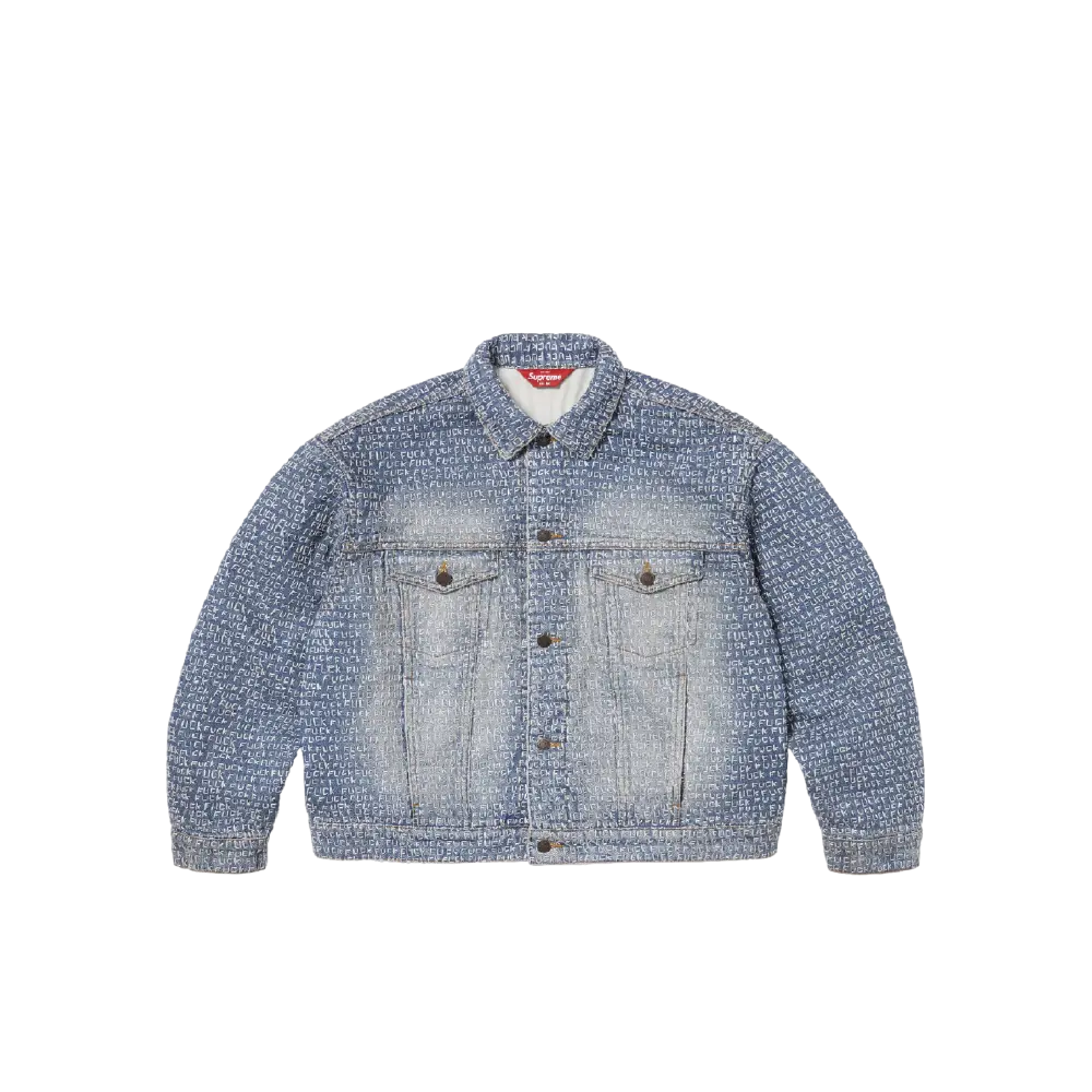 新品supremeFuck Stitch Denim TruckerJacket Supreme Fuck Stitch Denim Trucker Jacket (Supreme/デニムジャケット