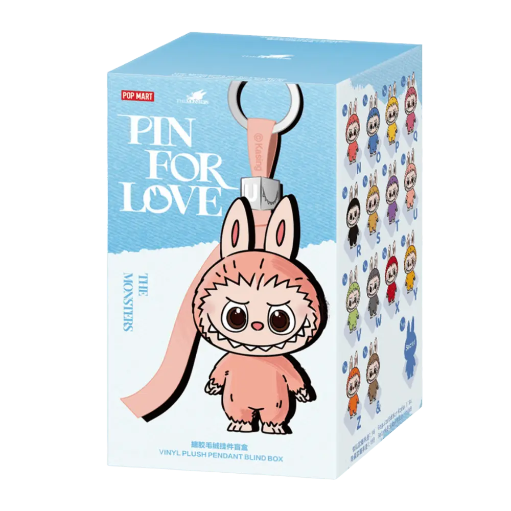 THE MONSTERS PIN FOR LOVE SERIES-VINYL PLUSH PENDANT BLIND