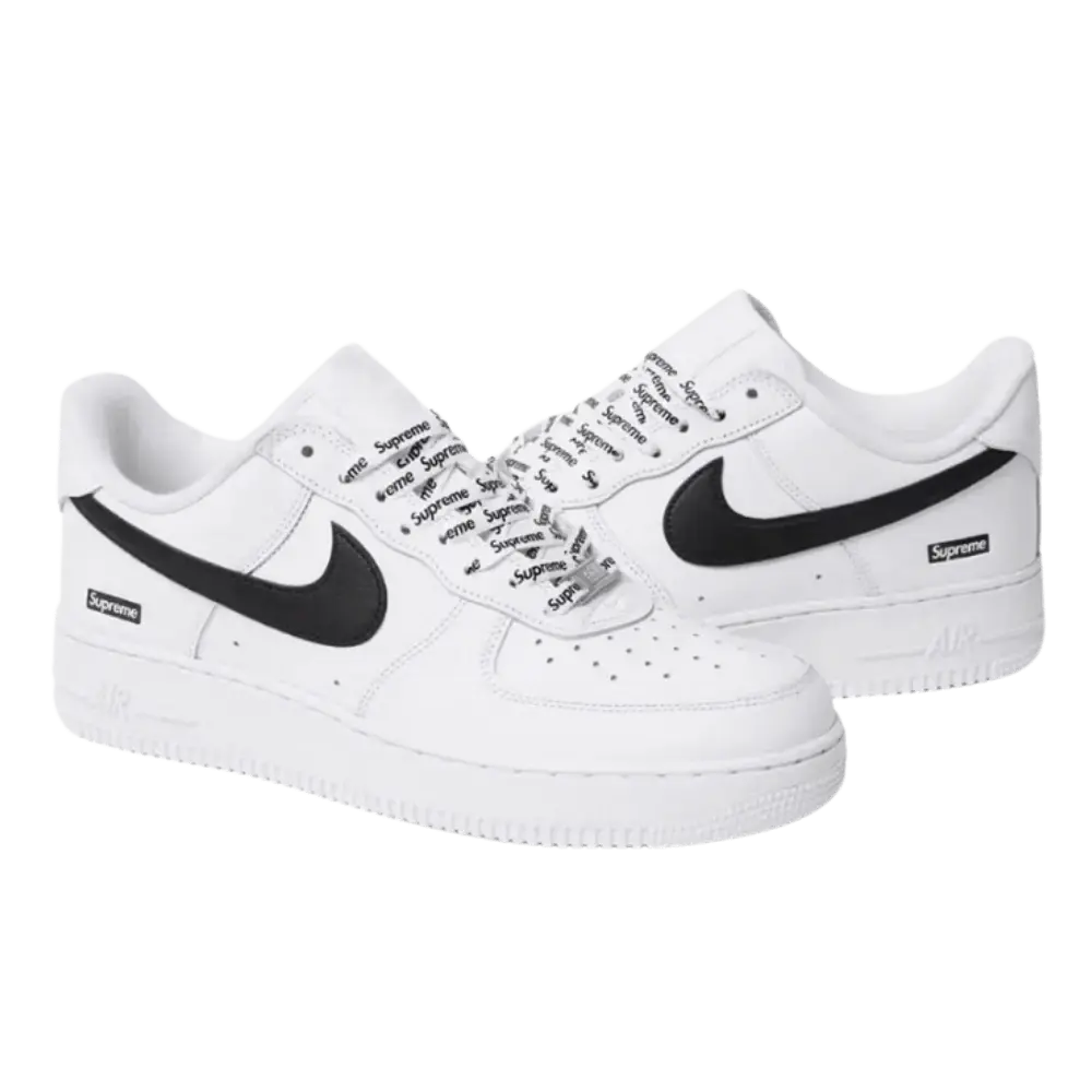 AIR FORCE 1 LOW SUPREME WHITE BLACK 2025 | AREA 02 — Asia's