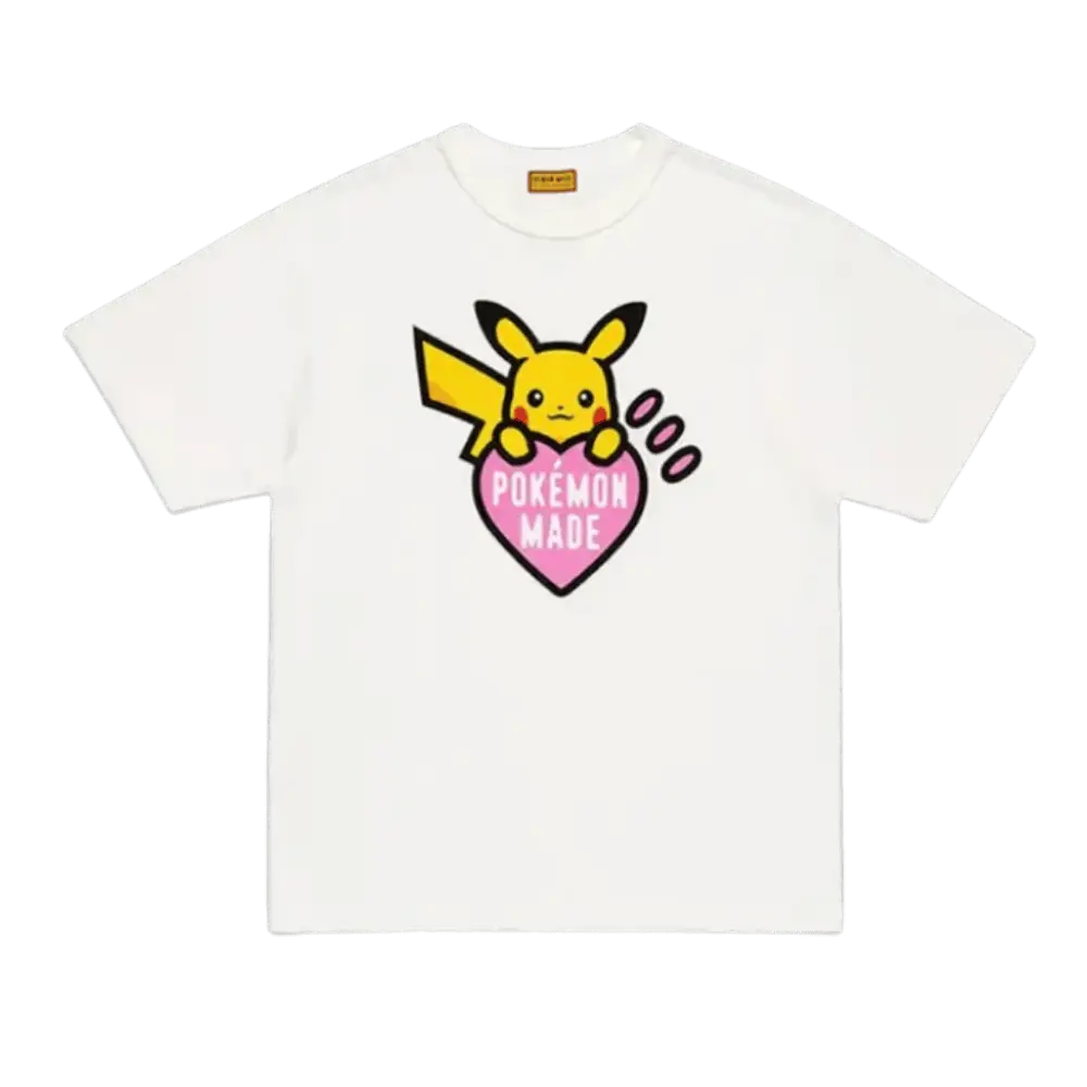 POKEMON MADE GRAPHIC PIKACHU HARAJUKU T-SHIRT WHITE XX30TE004