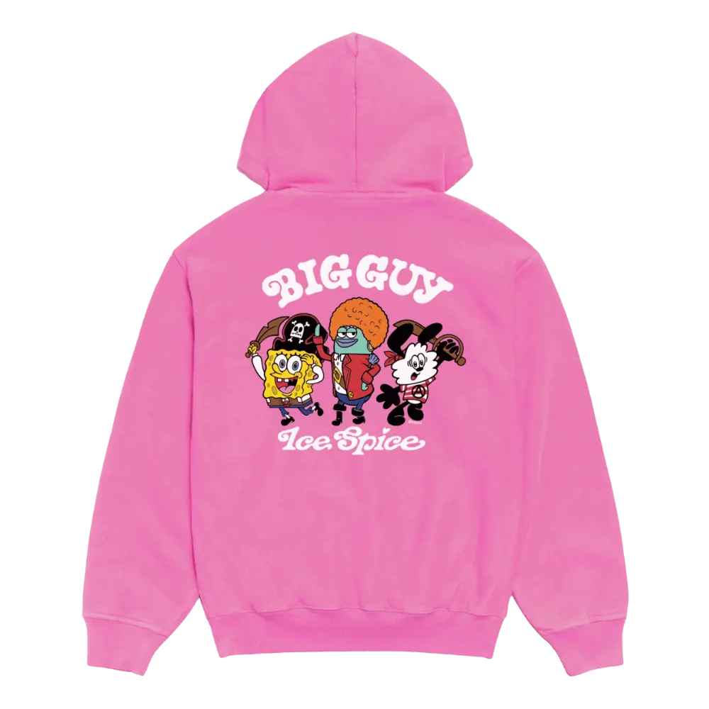 VERDY X ICE SPICE BIG GUY ZIP HOODIE - PINK | AREA 02 — Asia's