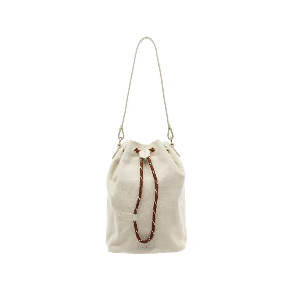 MIU MIU 5NR038 GABARDINE POUCH BUCKET BAG | AREA 02 — Asia's
