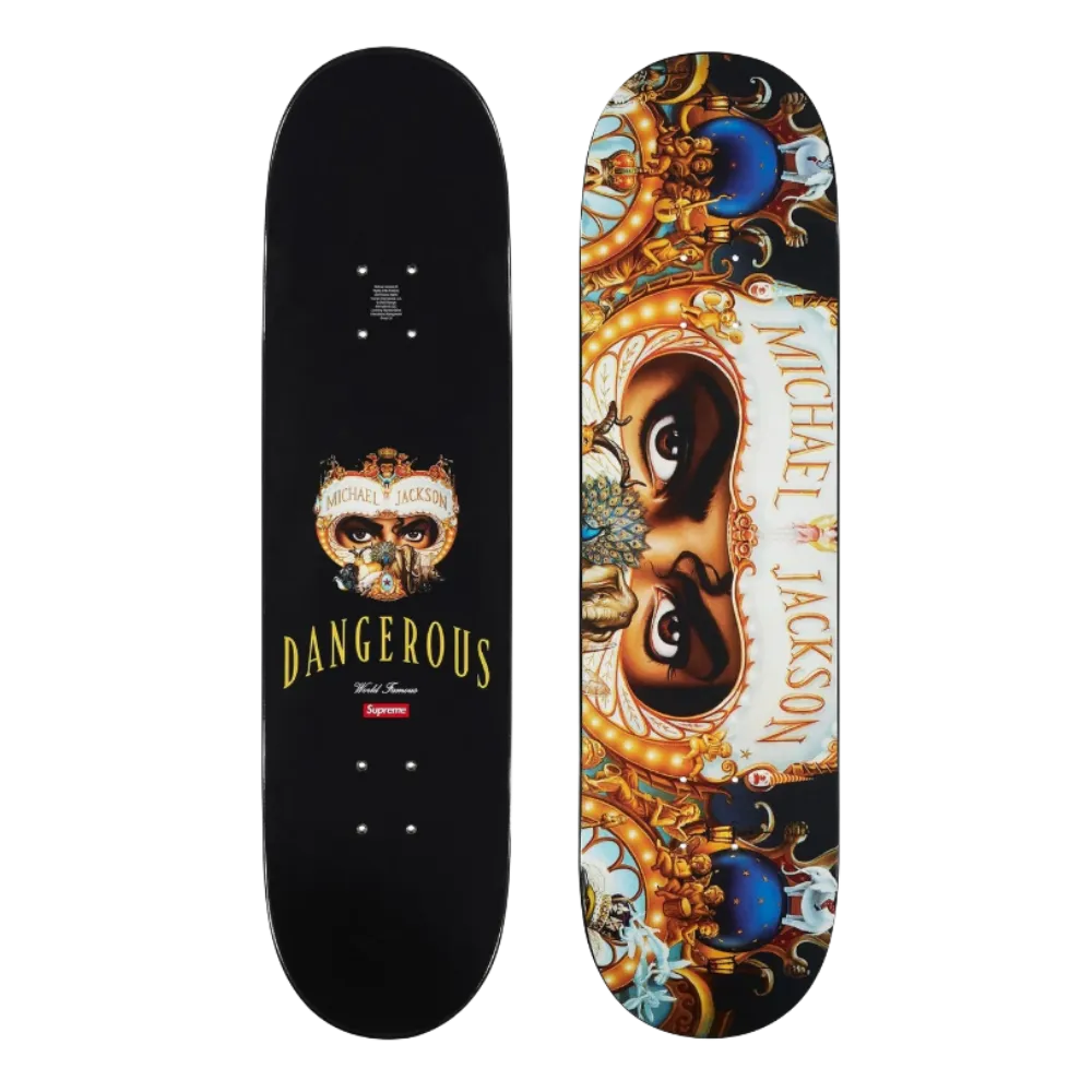 MICHAEL JACKSON DANGEROUS SKATEBOARD DECK MULTICOLOR | AREA 02
