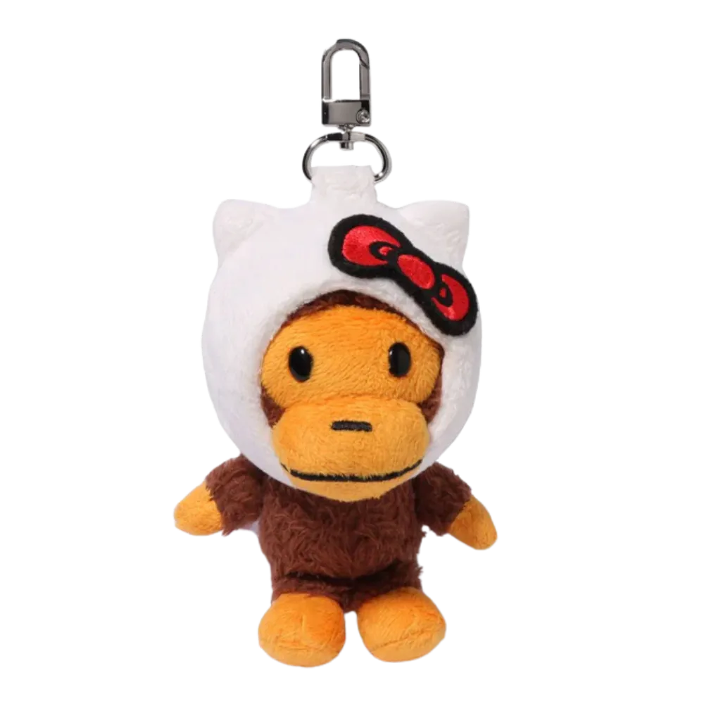 BAPE X HELLO KITTY 】PLUSH DOLL KEYCHAIN BAPE X HELLO KITTY PLUSH DOLL KEYCHAIN | AREA 02 — Asia's Premier