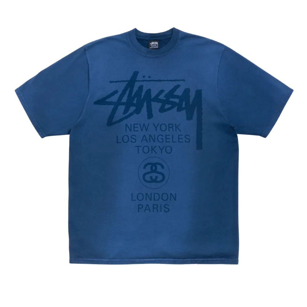 WORLD TOUR TEE SUN FADED NAVY | AREA 02 — Asia's Premier Exchange