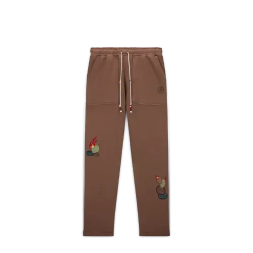 Air Jordan Travis Scott Fleece Pants Archaeo Brown Asia Area 02